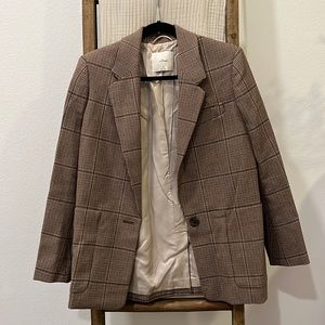 Aritzia Plaid Blazer